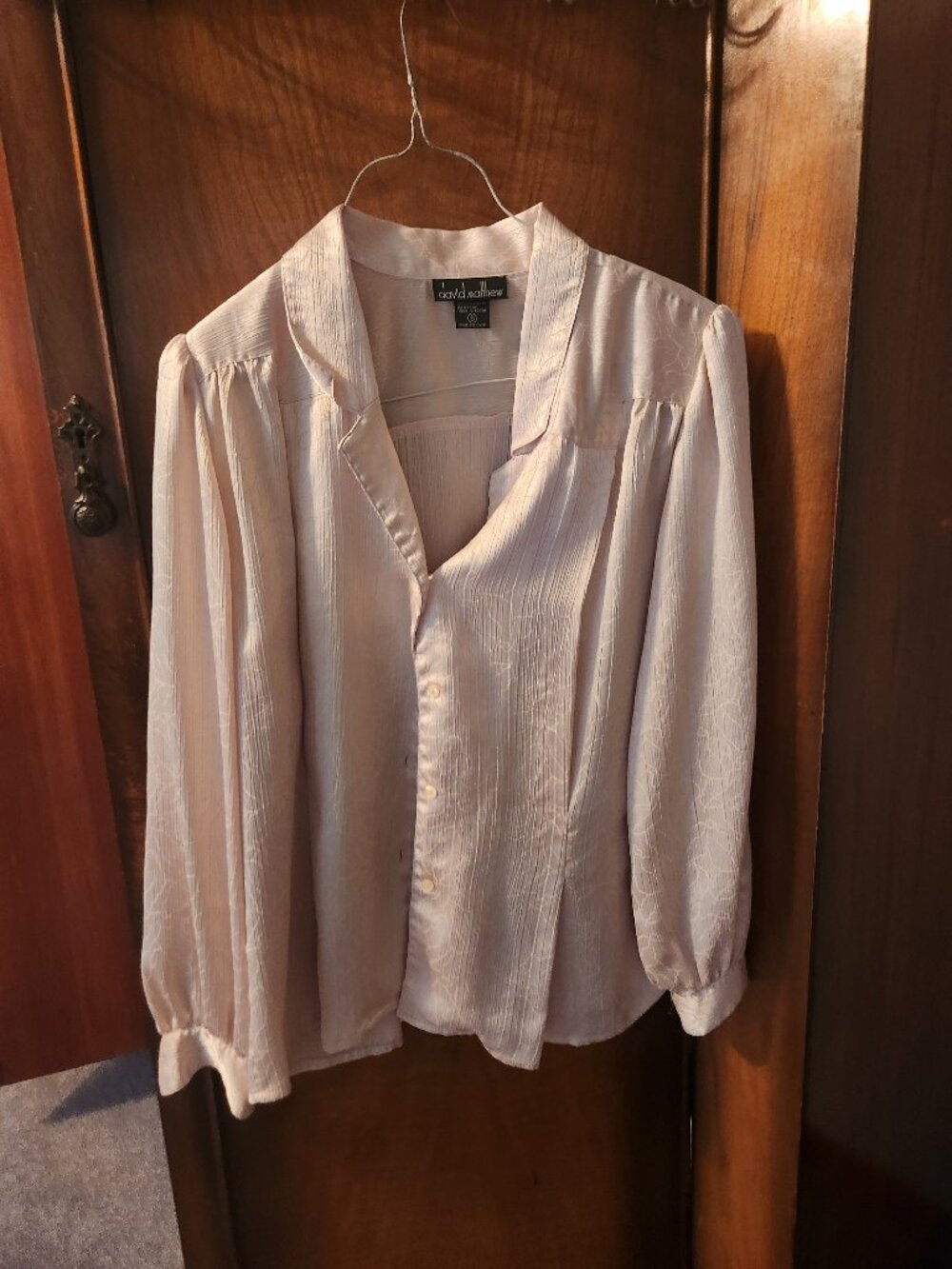 Silky patterned blouse